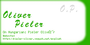 oliver pieler business card